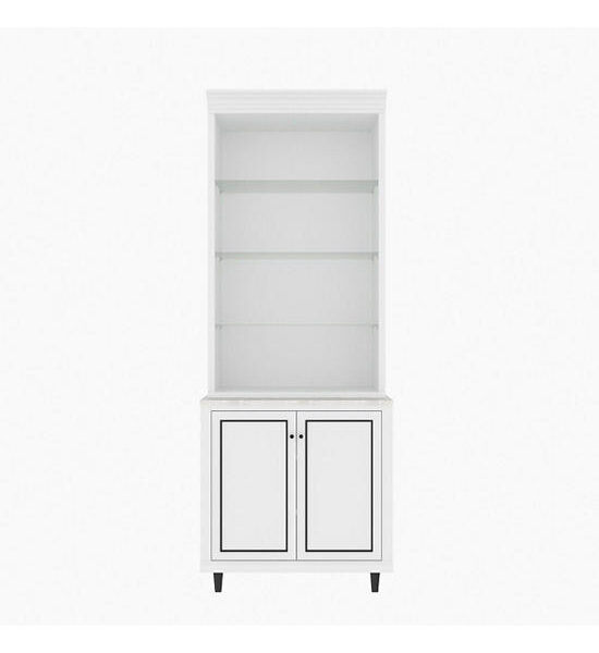 LIVING SOLUTIONS BY SB ETERNO high cabinet with open front size 90 cm, white Оригинал