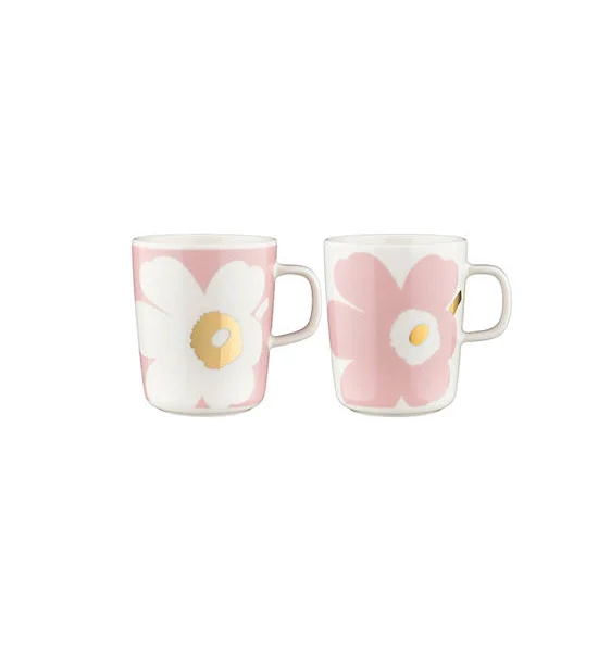 MARIMEKKO WHITE/PINK JUHLA UNIKKO MUG 2,5DL 2 PCS Оригинал