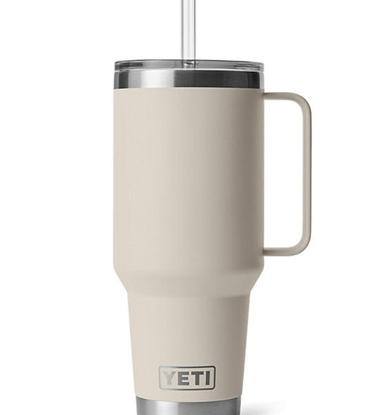 YETI RAMBLER 42 OZ MUG WITH STRAW LID CAPE TAUPE Оригинал