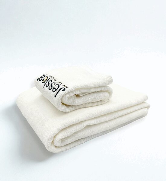 JESSICA BEDDING Towels 2 pieces set softly touch White Оригинал
