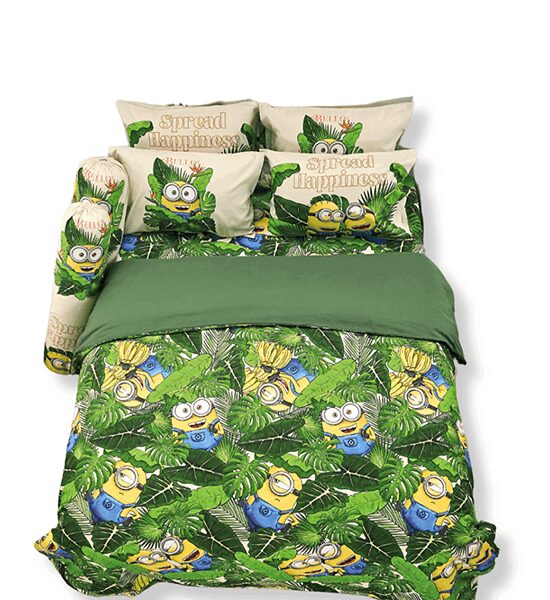 JESSICA BEDDING FITTED SHEET SET WITH COMFORTER 3.5 FT 4 PCS (Twin Size) Micro Digital Print JP005 Оригинал