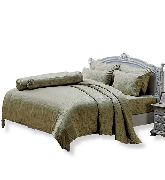 JESSICA BEDDING FITTED SHEET SET 5 FT 5 PCS (Queen Size) JACQUARD SILKSHINE 500 THREAD COUNTS QS763 Оригинал