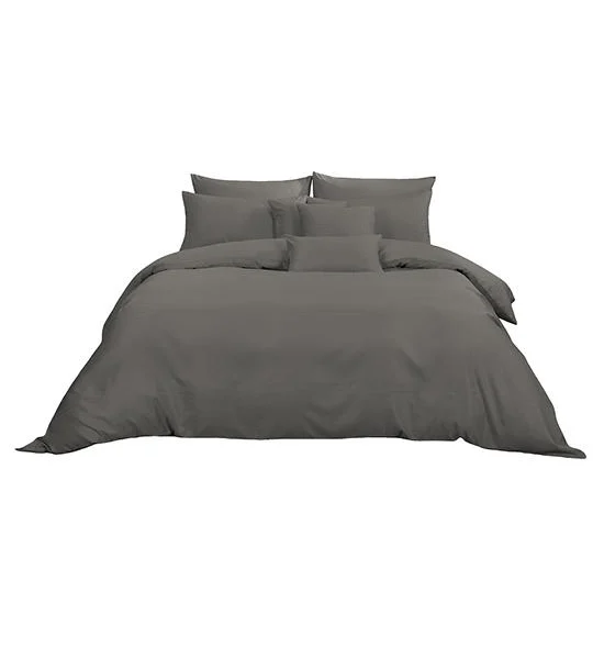 AI By AKEMI Twin Fitted Sheet Set ColourDream Dobby Collection Norax Flam Grey Color Оригинал