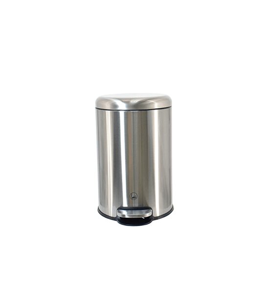 DKW Round stainless steel pedal trash can, 20 L. Оригинал