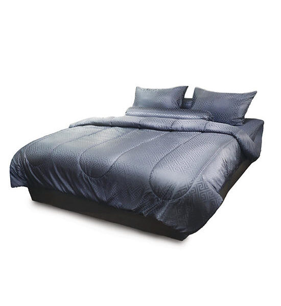 MIDORI Jacquard Sheet sets 5 ft Chinese key Dark Gray Оригинал