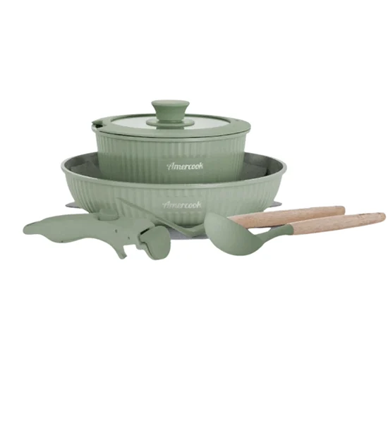 AMERCOOK EASY CLIP PRO 8PCS COOKWARE SET Оригинал