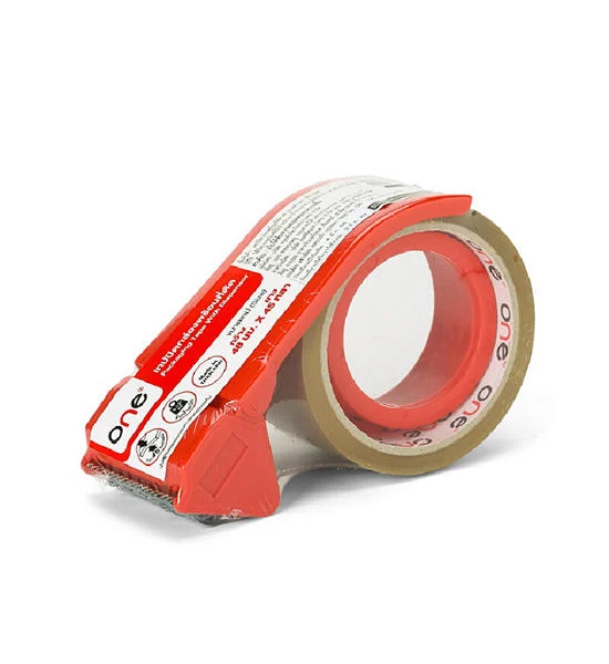 @ONE ONE เทป OPP ปิดกล่องพร้อมที่ตัด สีชา ขนาด 48 มม. x 45 หลา Оригинал