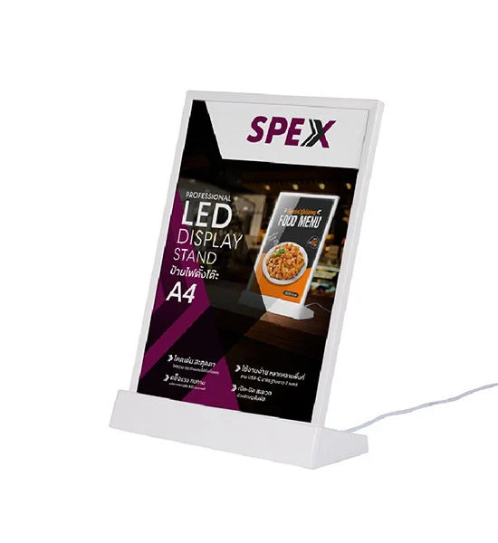NO BRAND SPEX ป้ายโชว์เอกสารไฟ LED A4 แนวตั้ง รุ่น 6245 สีขาว Оригинал