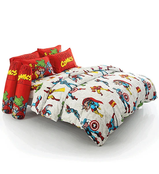 FOUNTAIN FITTED SHEET SET WITH COMFORTER 6 FT 6 PCS (KING SIZE) FOUNTAIN FTC126 Оригинал