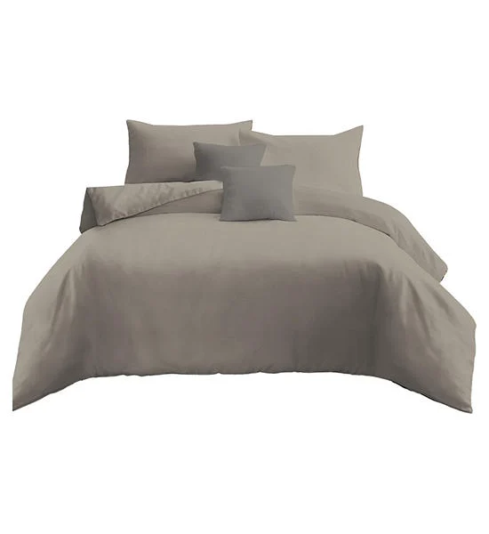 AI By AKEMI King Fitted Sheet Set Colourjoy Solid Collection Ecru Beige Color Оригинал
