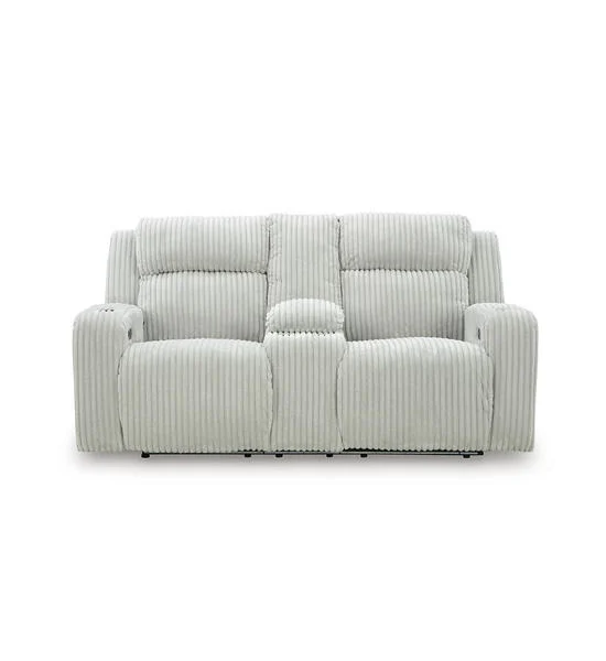 ASHLEY FURNITURE HOMESTORE Light Grey 2 Seater Power Recliner w/Console TWINBROOKE/2RRM Оригинал