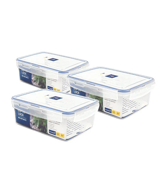 SUPER LOCK Super Lock Food Storage Box Model 6857 2900 ml. Pack of 3 pieces Оригинал