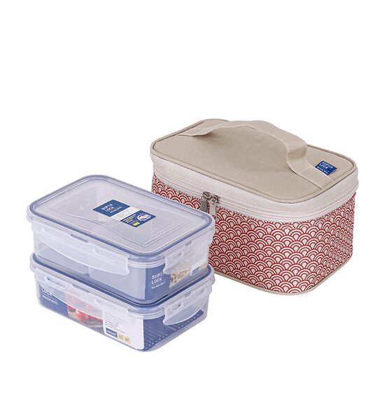 SUPER LOCK SUPER LOCK Food Preservation box with bag Japan Pattern Model 6115-BBB Red Оригинал