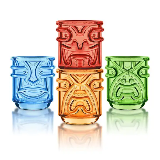 FINAL TOUCH Tiki Tumblers Coloured model.TK5302, Multicolor Оригинал