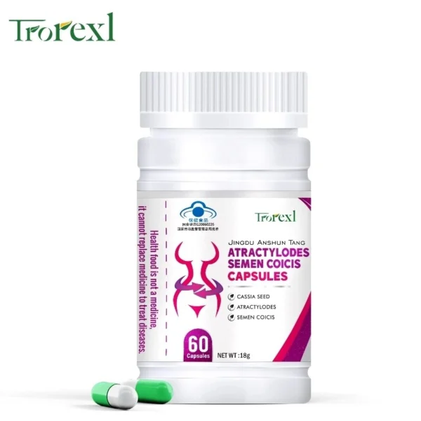 Капсулы для похудения, сжигания жира и уменьшения аппетита Trorexl Atractylodes Semen Coicis Capsules, 60 капсул