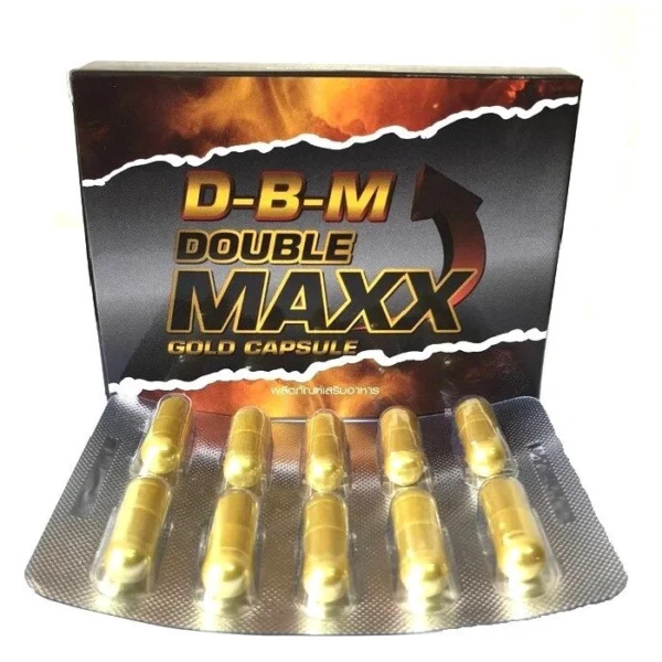 Капсулы для потенции на растительной основе D-B-M Double Maxx Gold Capsule, 10 капсул. Таиланд