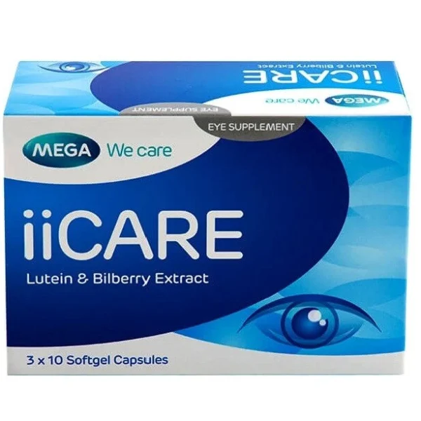 Капсулы для улучшения зрения Mega We Care ii Care Capsules, 30 капсул. Таиланд