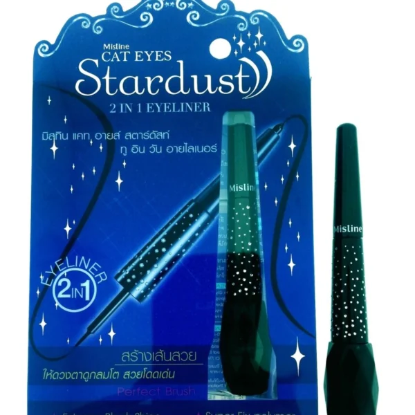 Карандаш-подводка 2-в-1 Кошачьи Глазки Mistine Cat Eyes Stardust 2 in 1 Eyeliner, Таиланд
