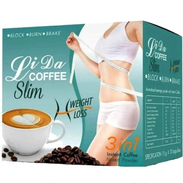 Кофе для похудения  Coffee Slim Weight Loss 3 in 1, 10 пакетов 15 гр., Таиланд
