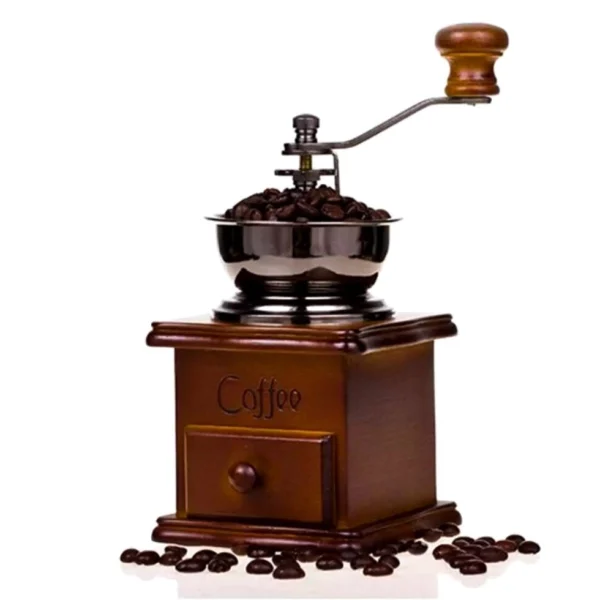 Кофемолка ручная деревянная в стиле Ретро из Бука Manual Coffee Grinder, Таиланд