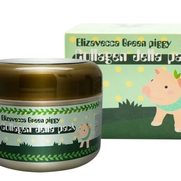 Коллагеновая маска для лица Elizavecca Green Piggy Collagen Jella Pack, 100 мл., Таиланд