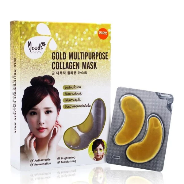 Коллагеновые патчи под глаза Moods Gold Multipurpose Collagen Mask Belov, 10 шт. Таиланд
