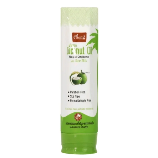 Кондиционер для волос с кокосовым маслом Caring Virgin Coconut Oil Natural Сonditioner With Rice Milk, 200 мл