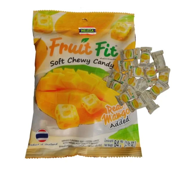 Конфеты Манго Fruit fit soft chewy candy mango 84 гр. Таиланд