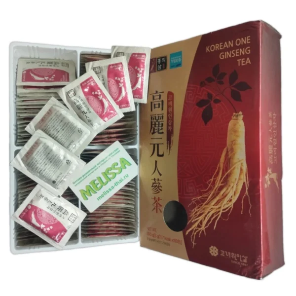 Корейский чай с красным женьшенем "Korean One Ginseng Tea" – природная энергия и здоровье