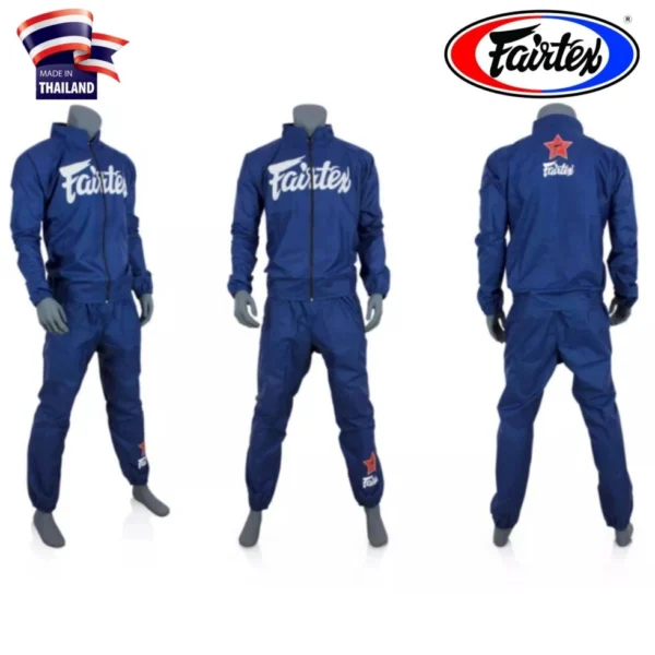Костюм спортивный виниловый сауна Fairtex Vinyl Sweat Suit VS-2 для сгонки веса. Таиланд S VS-2 BLUE