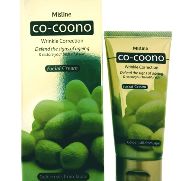 Крем для коррекции морщин с золотым шелком Mistine Co-Coono Wrinkle Correction Facial Cream, 40 мл., Таиланд
