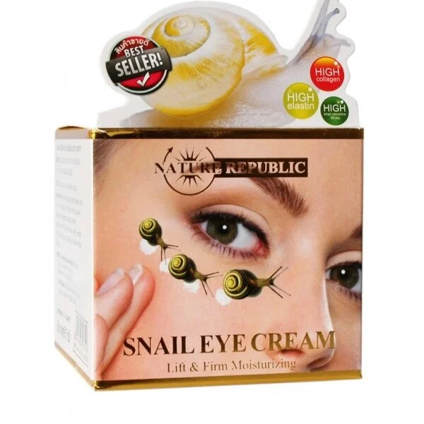 Крем для кожи вокруг глаз со стволовыми клетками улиток (5 грамм) / NATURE REPUBLIC Snail Eye Cream Lift  Fir