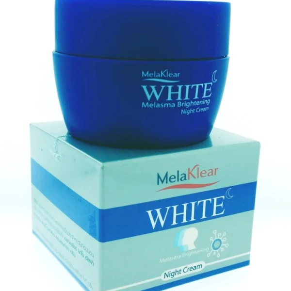 Крем для лица ночной, осветляющий с Нано Альфа Арбутином, MelaKlear White Melasma Brightening Night Cream