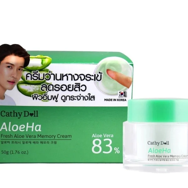 Крем для лица освежающий с Алоэ Вера Cathy Doll Aloe Ha Fresh Cream 83%, 50 мл., Таиланд