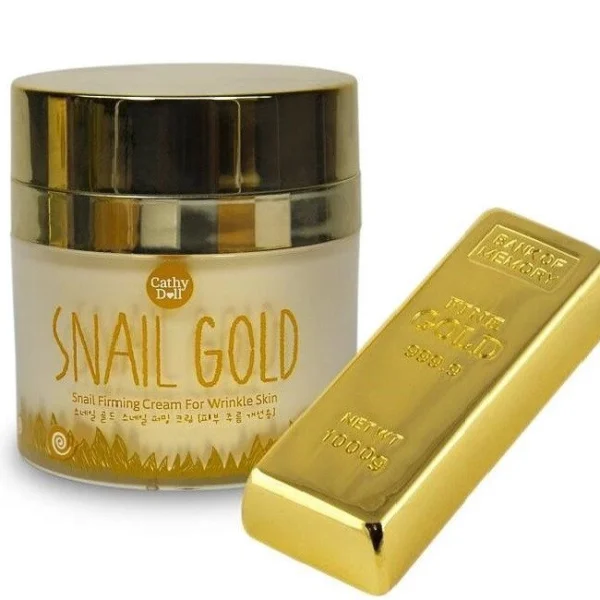 Крем для лица подтягивающий с Муцином Улитки Cathy Doll Snail Gold, 50 мл., Таиланд