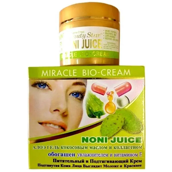 Крем для лица с соком Нони, Алое Вера и коллагеном 100 г /Noni juice, Aloe Vera  Сollagen Facial Cream 100 g