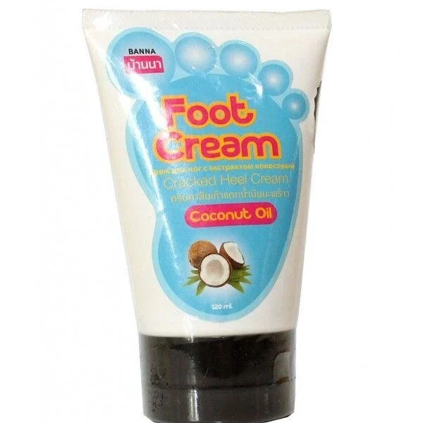Крем для ног и пяток Кокос / Coconut Foot  Heel care cream Banna 120 ml., Таиланд