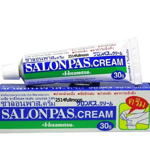 Крем для снятия воспалений и болей в суставах и мышцах Salonpas Cream, 30 мл.. Таиланд