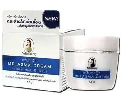 Крем от пигментных пятен и мелазмы Sabainang Melasma Cream Natural Herb Extract 7,5 гр., Таиланд