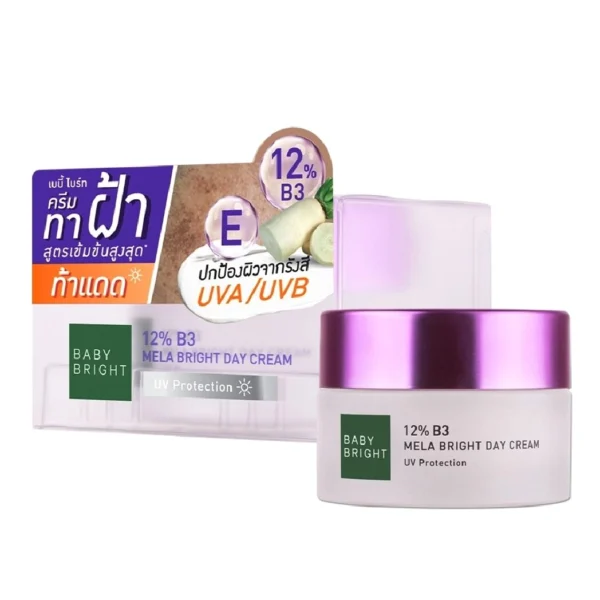 Крем от веснушек и морщин Baby Bright 12% B3 Mela Bright Day Cream, 50 мл. Корея