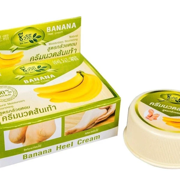 Крем питательный для ног, коленей и локтей с экстрактом Банана Bio Way Banana Massage Balm, 30 гр., Таиланд