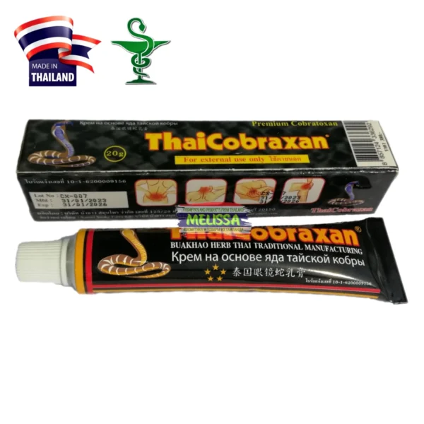 Крем тайский от боли в суставах на основе яда тайской Кобры ThaiCobraxan, 20 гр., Таиланд
