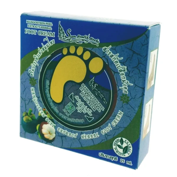 Крем травяной для ног с экстрактом Мангостин,25 гр. Таиланд /  Mango Extract Herbal Foot Cream