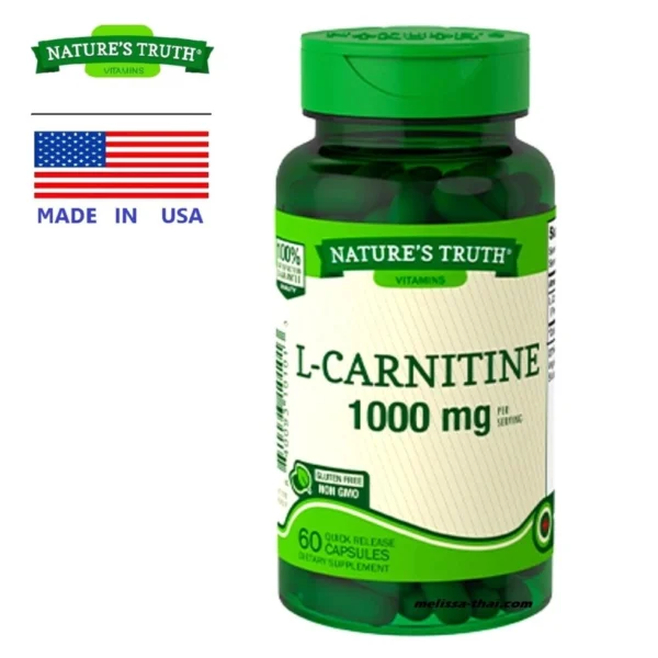 Л-Карнитин Тартрат Nature’s Truth L-Carnitine 1000 mg. 60 капсул США