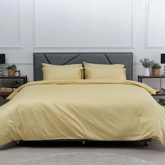 LUCKY MATTRESS 6 FT. JC 008 COTTON JACQUARD BED SHEET SET GOLD Оригинал