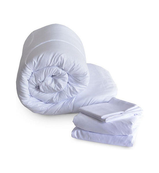 LUCKY MATTRESS 3.5 Ft. Mp 001 Micro Touch Premium Bedsheet And Duvet White Оригинал