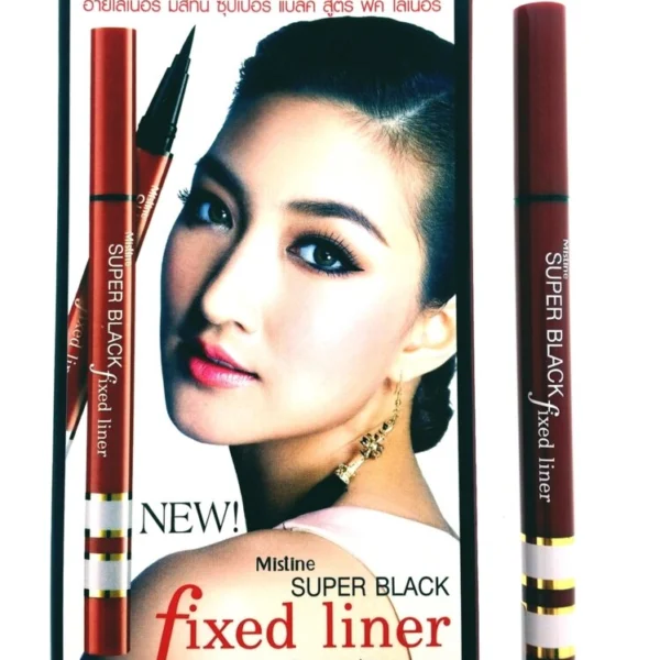 Лайнер для глаз, Супер-Тонкая Подводка Mistine Super Black Fixed Liner, Таиланд