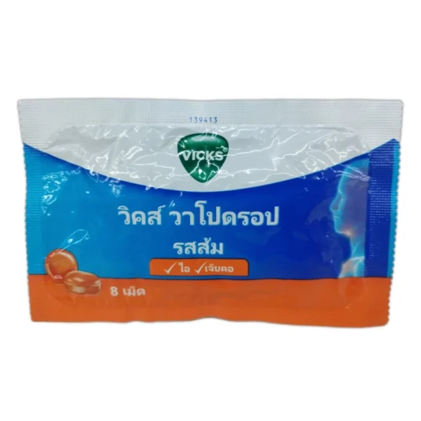 Леденцы для горла Vicks VapoDrops: Мгновенная помощь горлу. Апельсин.