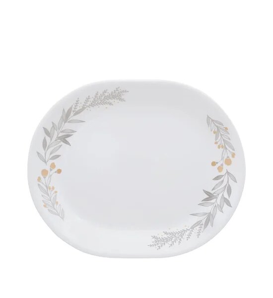 CORELLE Serving Bowl Silver Crown 31 cm White Оригинал