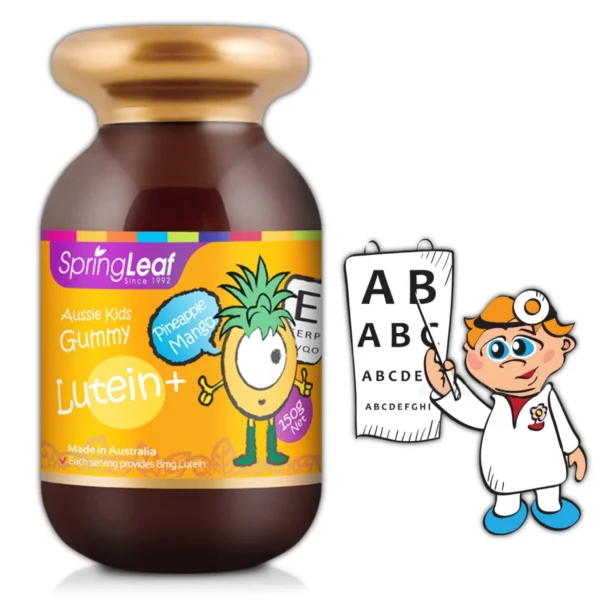 Лютеин детский SpringLeaf Kids Lutein + 150g Gummy Pineapple Mango, 60 шт. Австралия